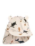 Senia Sun Hat With Ears Solhatt Cream Liewood