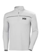 Hp 1/2 Zip Pullover Sport T-shirts Long-sleeved Grey Helly Hansen