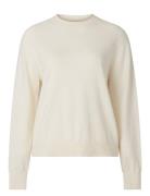 Freya Cotton/Cashmere Sweater Tops Knitwear Jumpers White Lexington Cl...