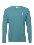 Mel Long Sleeve Tops T-shirts Long-sleeved Blue Double A By Wood Wood