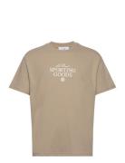 Sporting Goods T-Shirt 2.0 Tops T-shirts Short-sleeved Beige Les Deux
