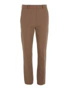 Calvin Klein Stretch Gabardine Slim Cropped Brun