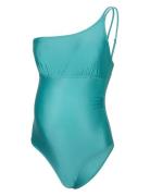 Mllulu Padded Hc Swimsuit Uv A. Baddräkt Badkläder Blue Mamalicious