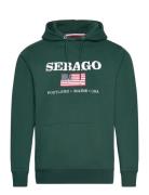 Sebago Sam Logo Hoodie Grön