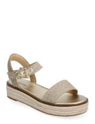 Richie Espadrille Platta Sandaler Gold Michael Kors