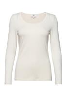 Long Sleeve T-Shirt Tops T-shirts & Tops Long-sleeved White Noa Noa