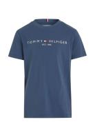 Tommy Hilfiger U Corp Logo Ess Tee Ss Blå