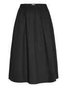 Skirts Light Woven Knälång Kjol Black Esprit Casual