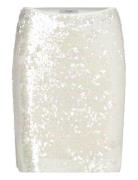 D6Peio Sequins Skirt Kort Kjol White Dante6