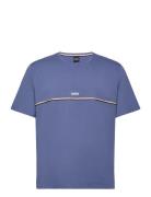 Unique T-Shirt Tops T-shirts Short-sleeved Blue BOSS