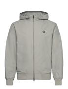 Hooded Brentham Jkt Tunn Jacka Grey Fred Perry