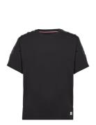 Ss Tee Logo Tops T-shirts Short-sleeved Black Tommy Hilfiger