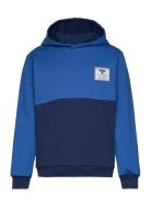 Hmlozzy Hoodie Sport Sweat-shirts & Hoodies Hoodies Blue Hummel