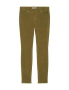 Woven Five Pockets Bottoms Trousers Slim Fit Trousers Green Marc O'Pol...