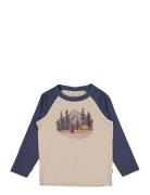 T-Shirt Forest Lake Tops T-shirts Long-sleeved T-shirts Multi/patterne...