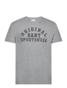 Original Graphic Ss T-Shirt Tops T-shirts Short-sleeved Grey GANT