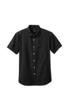 Charter Oxford S/S Wvn Tops Shirts Short-sleeved Black Brixton