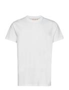 Regular Fit Round Neck T-Shirt Tops T-shirts Short-sleeved White Revol...