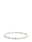 E-Pearlstacked-Nec Halsband Smycken White HUGO