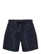 Pool Print Swimshort Badshorts Navy Lyle & Scott