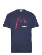 Club Carl T-Shirt Men Sport T-shirts Short-sleeved Navy Head