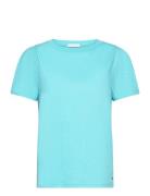 Coster Copenhagen T-Shirt With Pleats Blå