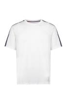 Ss Tee Logo Tops T-shirts Short-sleeved White Tommy Hilfiger