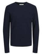 Jack & J S Jprblumiguel Knit Crew Neck Noos Marinblå