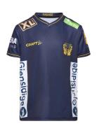 Sweden Handball Replica Tee Jr Sport T-shirts Short-sleeved Navy Craft
