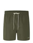 Slhdane Swimshorts Badshorts Green Selected Homme