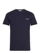 Toulon T-Shirt Tops T-shirts Short-sleeved Navy Les Deux