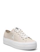 Vulc Flatform Essential Mono Låga Sneakers Beige Calvin Klein