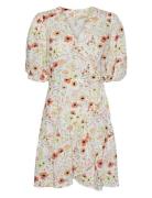 Yasfield 2/4 Wrap Dress Kort Klänning Cream YAS