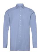 Essential Stretch Pop Tops Shirts Business Blue Hackett London