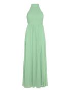 Fionne Pleated Gown Maxiklänning Festklänning Green Bubbleroom