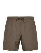 Plain Swimshort Badshorts Khaki Green Lyle & Scott