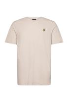 Slub T Shirt Tops T-shirts Short-sleeved Beige Lyle & Scott