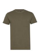 Kolding Organic Tee S/S Tops T-shirts Short-sleeved Green Clean Cut Co...