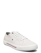 Core Corporate Vulc Canvas Låga Sneakers Cream Tommy Hilfiger