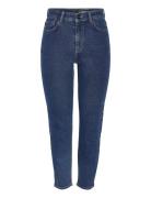 Nmmoni Hw Ank Jeans Az365Db Fwd Noos Bottoms Jeans Slim Blue NOISY MAY