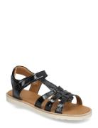 ANGULUS Sandals - Flat - Open Toe - Op Svart