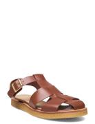 Sandals - Flat - Closed Toe - Op Platta Sandaler Brown ANGULUS