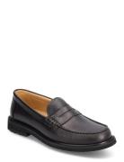 S.T. VALENTIN Classic Loafer - Brown Grained Leather Svart