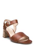 Ankle-Strap Sandal Sandal Med Klack Brown Gabor
