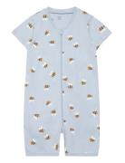 Pyjamas Romper Bee Bf Pyjamas Sie Jumpsuit Blue Lindex