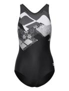 W Logo Kikko Swimsuit Controlpro Low B Baddräkt Badkläder Black Arena