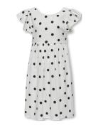 Kids Only Kogdotty S/L Detail Dress Wvn Vit