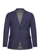 Calvin Klein Birdseye Wool Slim Blazer Marinblå