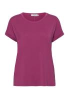 Fenya Modal Tee Tops T-shirts & Tops Short-sleeved Pink MSCH Copenhage...