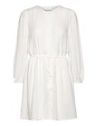 Vipricil O-Neck 7/8 Dress- Noos Kort Klänning White Vila